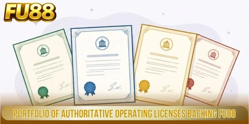 Giấy Phép Hoạt Động 3 Portfolio of authoritative operating licenses backing FU88